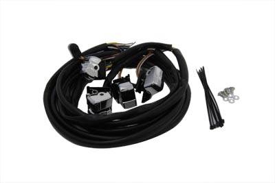 Handlebar Switch Kit Chrome 48" Wires for 1996-07 Big Twins & XL