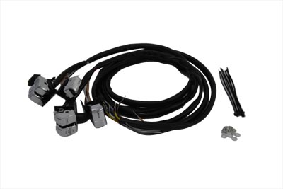 Handlebar Switch Kit Chrome 48" Wires for 1996-07 Big Twins & XL