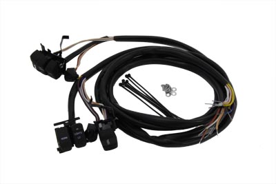 Handlebar Switch Kit Black W/ 48" Wires for 1996-07 Big Twins & XL
