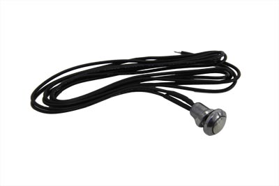 Mini Chrome Push Button Two-Wire Switch for Harleys