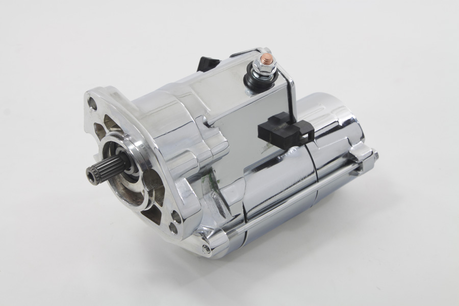 Volt Tech Starter Motor 1.8kW Chrome for 1989-93 Big Twins