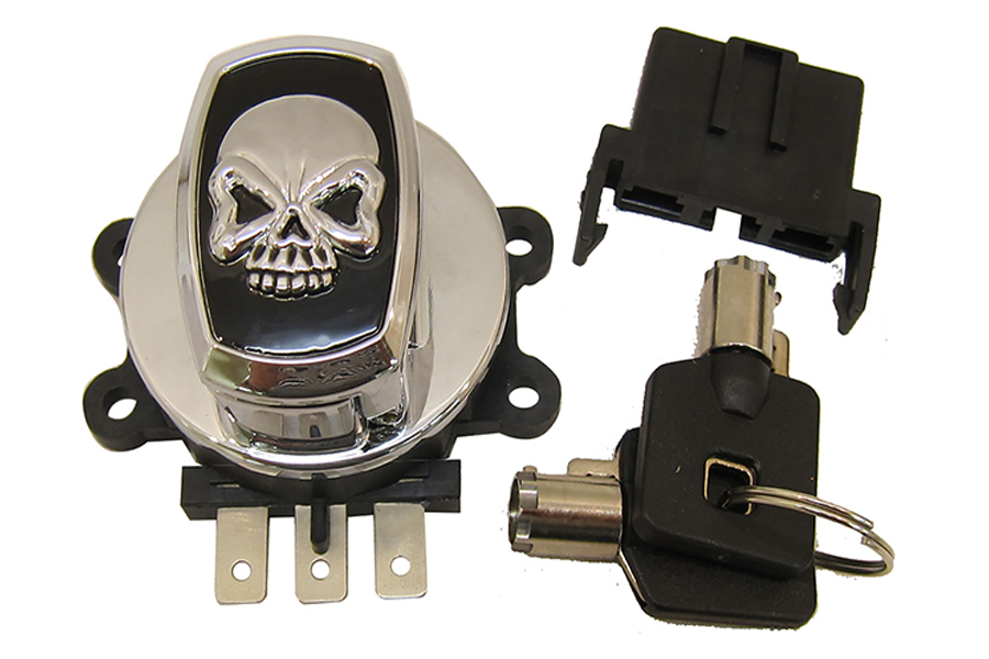 Electronic Ignition Switch, 6 Pole with Skull Cap