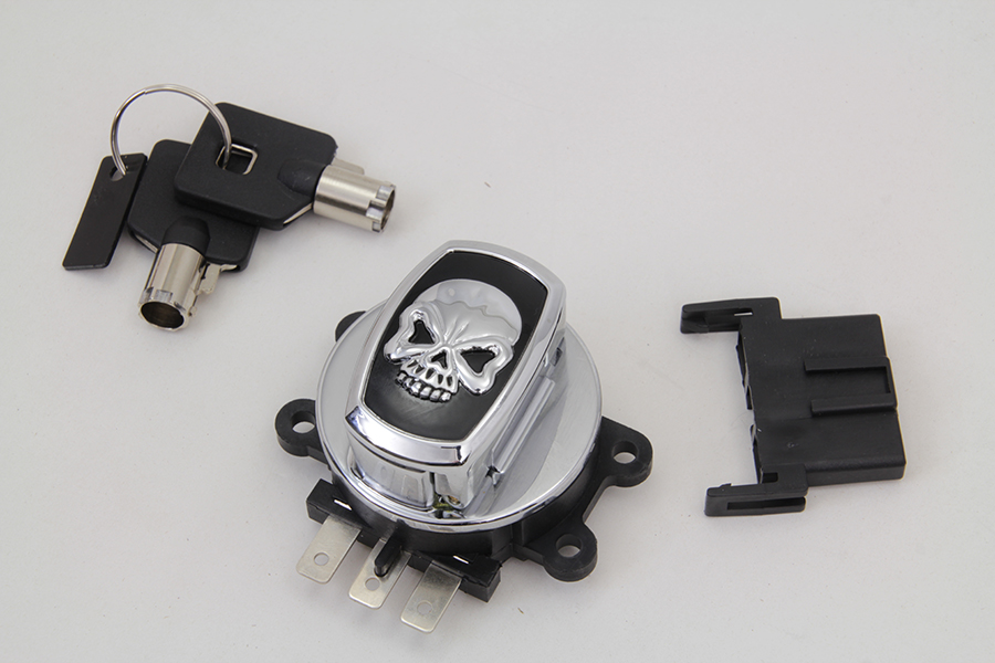 Electronic Ignition Switch, 6 Pole with Skull Cap