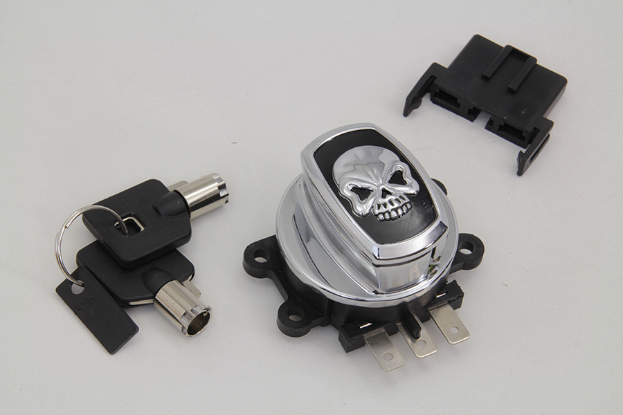 Electronic Ignition Switch, 6 Pole with Skull Cap