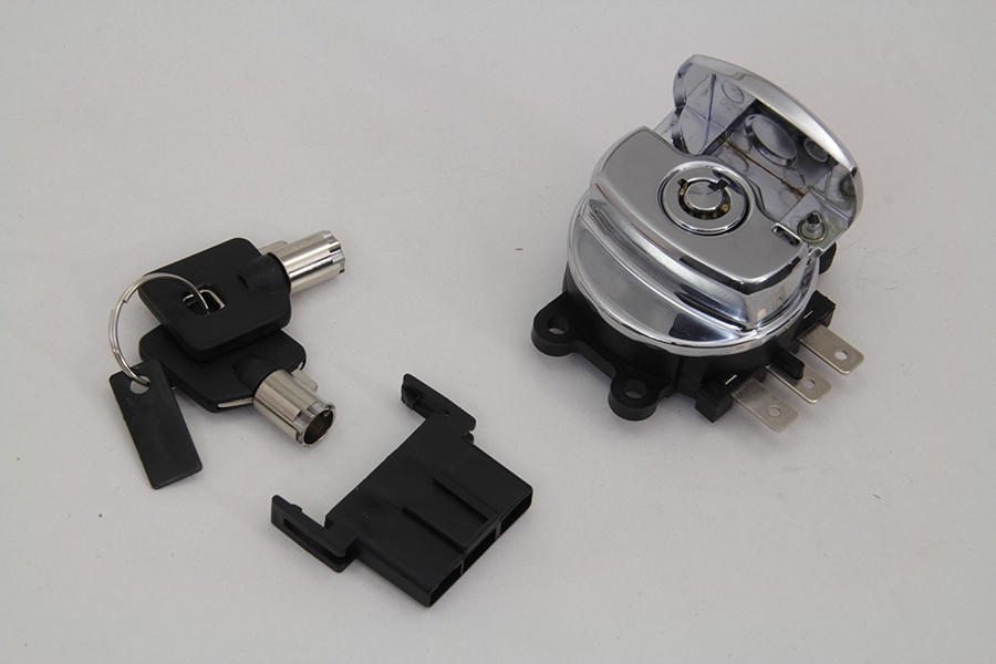 Electronic Ignition Switch, 6 Pole with Skull Cap
