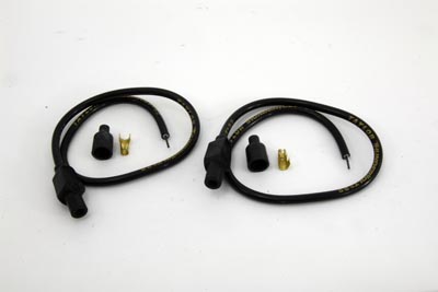 Sumax Spark Plug Wire Kit 8.2mm Black 12" for Harley Big Twins & XL