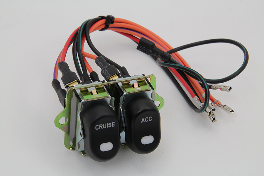 FLHX 2008-UP Rocker Style LED Handlebar Switch Kit Black