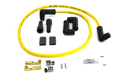 Accel Yellow 8.8mm Spark Plug Wire Set 42" for Big Twins & XL