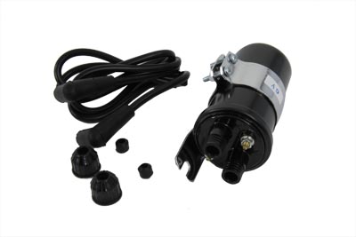 Black Round 6 Volt Ignition Coil for Harley EL & FL 1936-1965