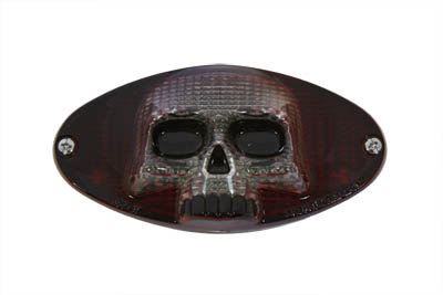 LED Oval Skull Cateye Tail Lamp for Harley Chopper