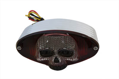 LED Oval Skull Cateye Tail Lamp for Harley Chopper