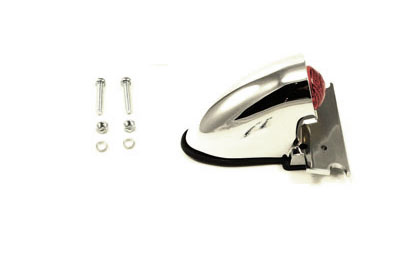 Chrome Sparto Style LED Tail Lamp Red for HArley Custom