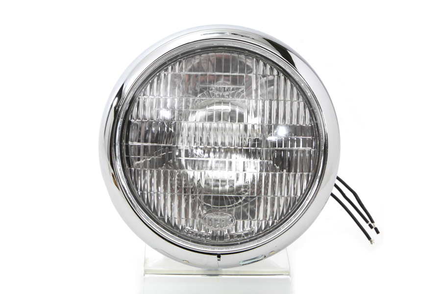 FL 1949-1959 Replica 7" Round Headlamp 6 Volt