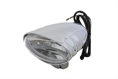 Chrome Starship style Single Beam Fog Light 12 volt 55 watt H-3