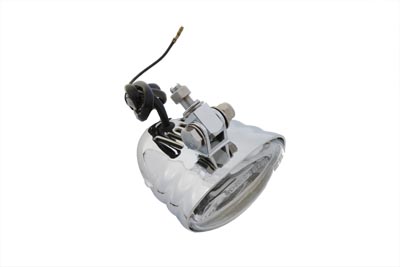 Chrome Starship style Single Beam Fog Light 12 volt 55 watt H-3