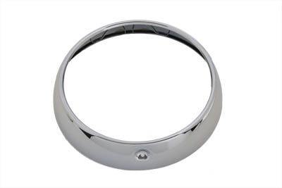 7 inch Chrome Contoured Headlamp Mount Ring for Big Twin