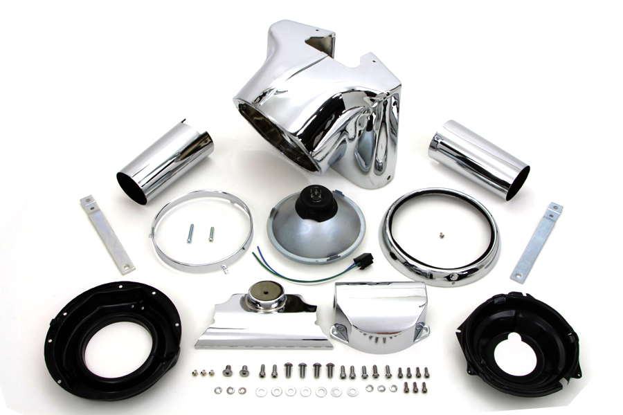 Chrome FLST 1986-2006 Heritage Headlamp 7" Cowl Kit
