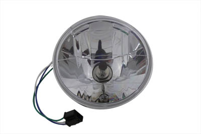 7 inch Faceted H-4 Lamp Assembly for Harley Chopper