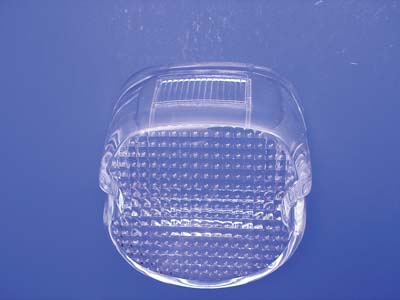 Laydown Slim Style Clear Tail Lamp Lens for Harley 1973-1998
