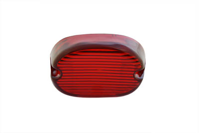 Laydown Slim Style Red Tail Lamp Lens for Harley 1973-1998