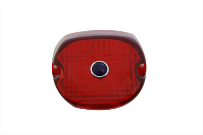 Laydown Red Window Down Tail Lamp Lens Blue Dot for 1973-1998 Harley