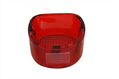 Laydown Red Window Down Tail Lamp Lens Blue Dot for 1973-1998 Harley
