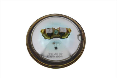 4-1/2 inch Spot Lamp Bulb Fluted 6 Volt Amber