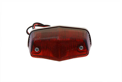 Chrome Lucas Style Tail Lamp for Harley and Custom