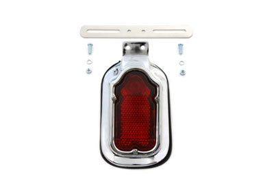 Chrome Tombstone Tail Light Assembly for Harley & Custom