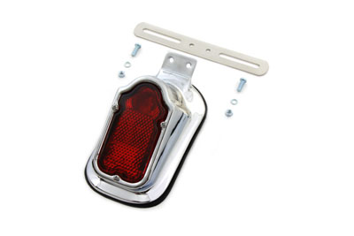 Chrome Tombstone Tail Light Assembly for Harley & Custom