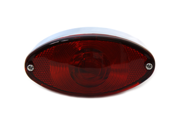 Chrome Tail Lamp Cateye Style for Harley and Custom