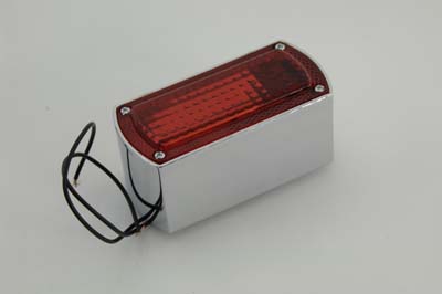 Die Cast Chrome Box Style Tail Lamp for Harley and Custom