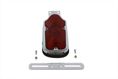 Chrome Tombstone Tail Lamp Assembly for Harley 1973-1998
