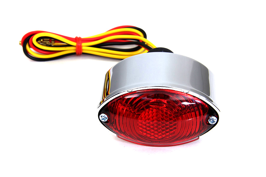 Mini Small Cateye Tail Lamp with Red Lenses