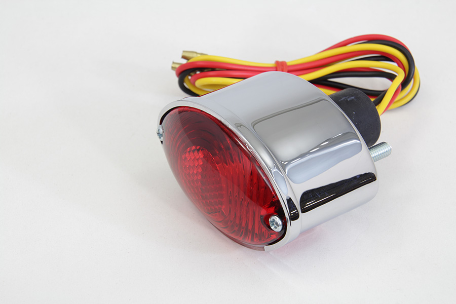 Mini Small Cateye Tail Lamp with Red Lenses