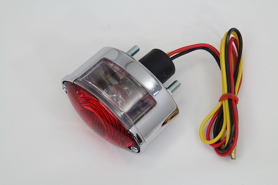Mini Small Cateye Tail Lamp with Red Lenses