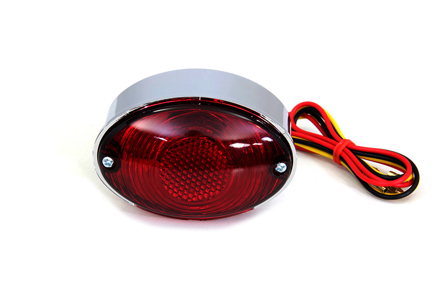 Mini Large Cateye Tail Lamp with Red Lenses