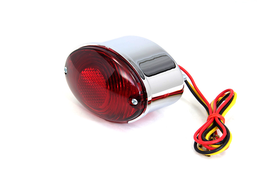 Mini Large Cateye Tail Lamp with Red Lenses