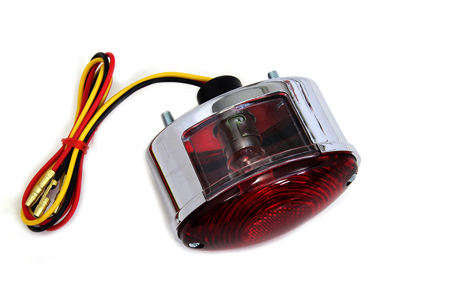 Mini Large Cateye Tail Lamp with Red Lenses