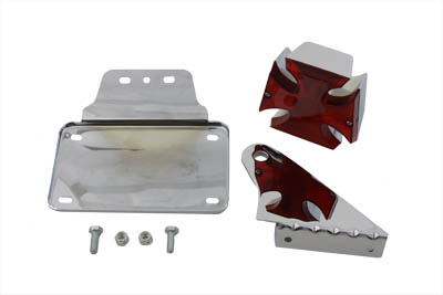 Maltese Tail Lamp Kit With Bracket for Harley and Custom