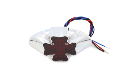 CatEye Iron Cross Oval Tail Lamp for Harley and Custom