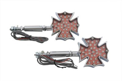 Fireman Cross Long Stud Turn Signal Set for Harley Custom