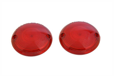 Turn Signal Red Stock Style Lens Set for Harley FL 1963-1984