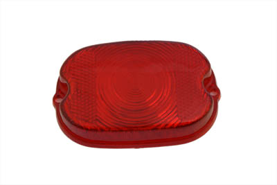 Tail Lamp Stock Type Red Plastic Lens for 1955-1972 Harley FL FX XL