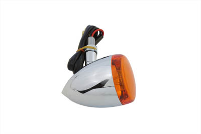 Chrome Front Torpedo Style Turn Signal for Harley FXSTD 2001-up