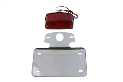 Tail Lamp and License Plate Set Lucas Style for Harley & Customs