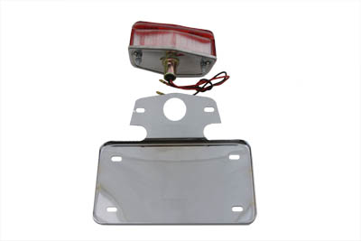 Tail Lamp and License Plate Set Lucas Style for Harley & Customs