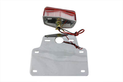Tail Lamp and License Plate Set Lucas Style 5" x 7" for Harleys