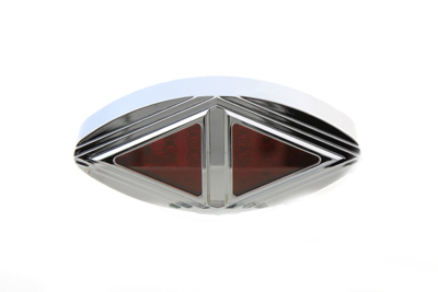 Spike Style Chrome LED License Plate Lamp for Harley & Customs