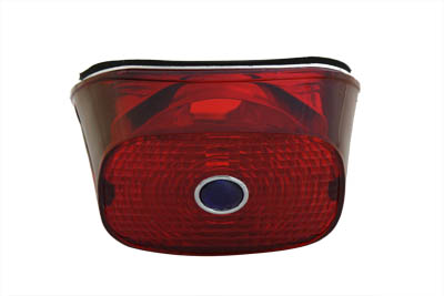 Tail Lamp Lens Red w/ Blue Dot for Harley 1999-03 Big Twins & XL